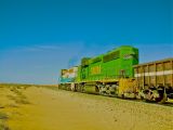 Der grüne Zug durch die Wüste Mauretaniens