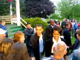 Michelle u. Barack Obama unterwegs getroffen 